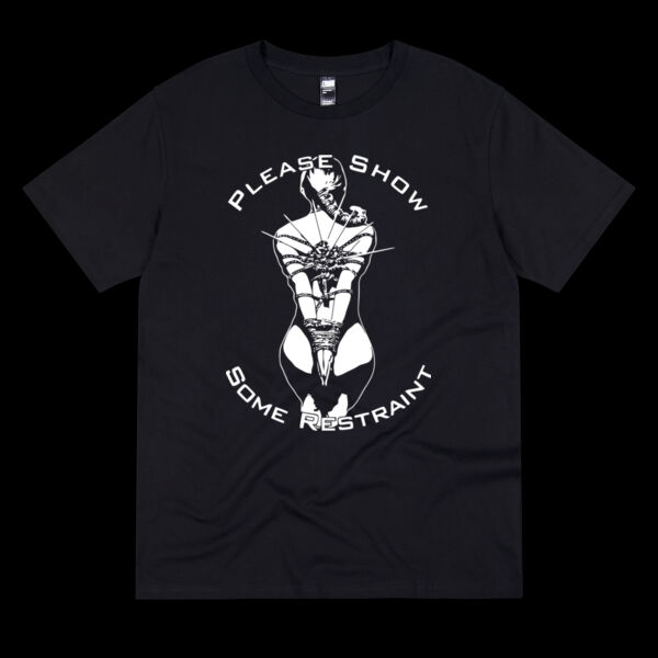 Please Show Some Restraint – BDSM Bondage Graphic Tee - Thread Project Unisex Summer Tee Thumbnail