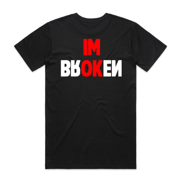 Broken Text Tee – Mental Health Expression Shirt - AS Colour Mens Staple T shirt Thumbnail