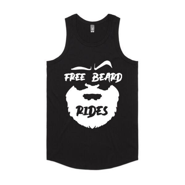 Free Beard Rides Singlet – Funny Beard Lovers Gym Tank - AS Colour Mens Authentic Singlet Thumbnail